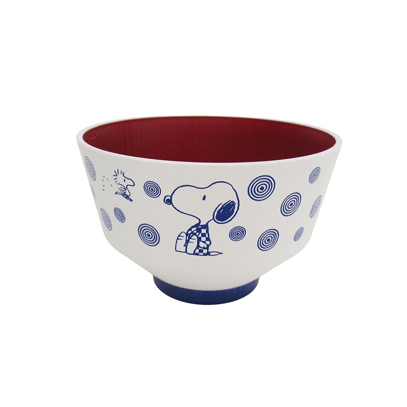 PEANUTS 汁椀 波 山中塗 JAPANESE STYLE SNOOPY